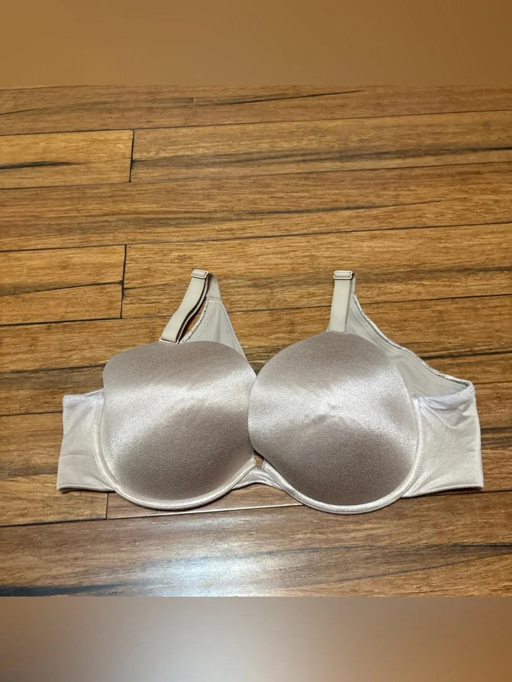 Cacique Bra 46C Push Up Bra Taupe Color Boost Plunge Lane Bryant - Picture 2 of 7